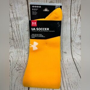 NWT Under Armour Over the Calf Socks UA Soccer Steeltown Gold Adult Sz Large